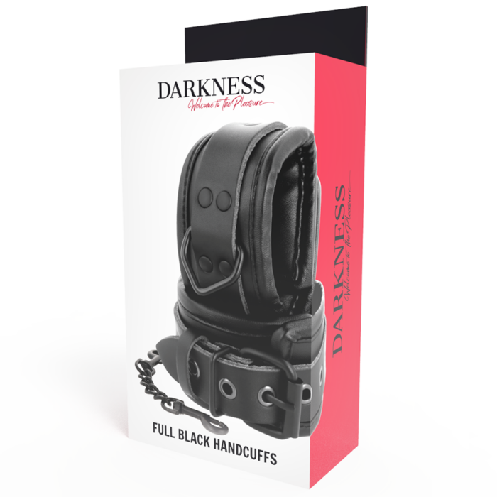 DARKNESS - ESPOSAS AJUSTABLES MANOS LEATHER NEGRO - CandyHot - Foto 6