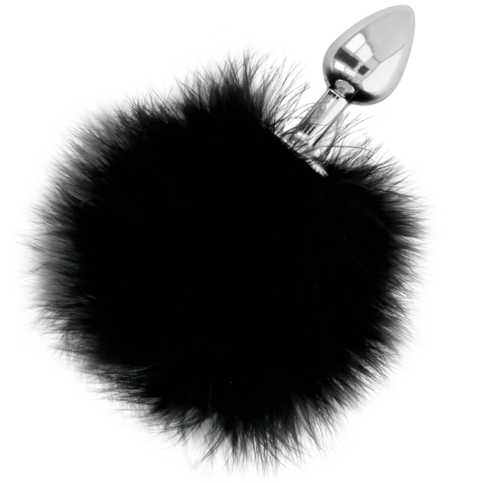 DARKNESS - EXTRA BUTTPLUG ANAL CON COLA NEGRO 7 CM - CandyHot - Foto 2