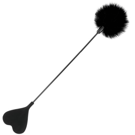 DARKNESS - FUSTA CON PLUMA LOVE NEGRO 40 CM - CandyHot - Foto 1