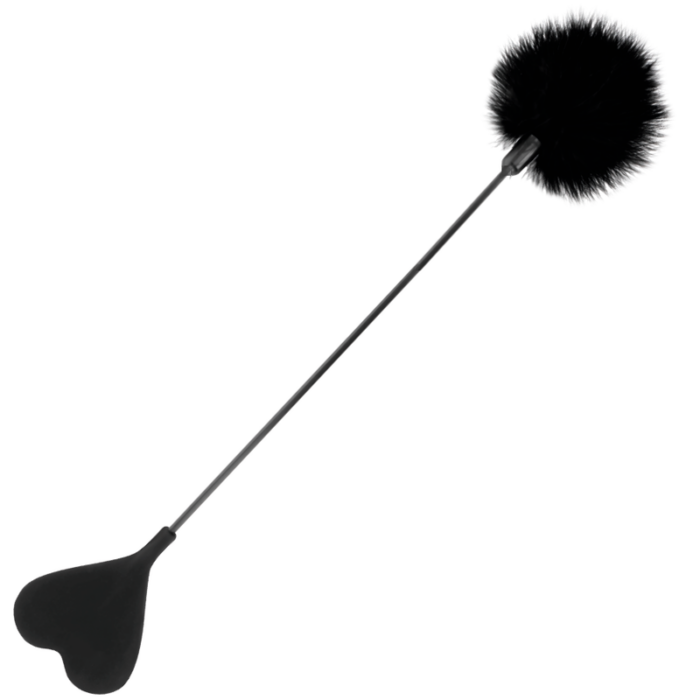 DARKNESS - FUSTA CON PLUMA LOVE NEGRO 40 CM - CandyHot - Foto 1