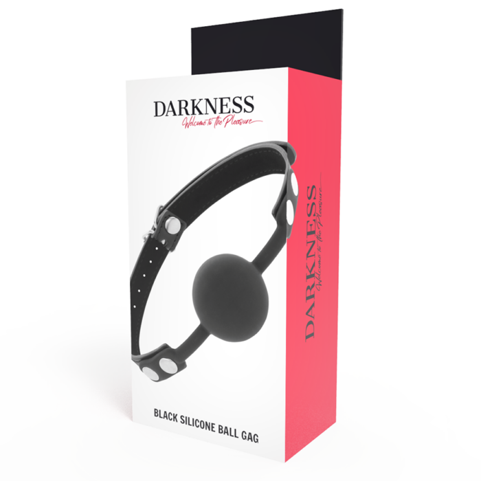 DARKNESS - MORDAZA SILICONA NEGRO - CandyHot - Foto 4