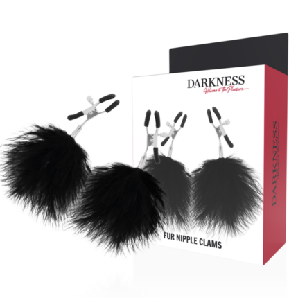 DARKNESS - PINZAS PARA PEZONES CON POMPONES 2 - CandyHot - Foto 1