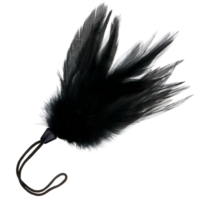 DARKNESS - PLUMA ESTIMULADORA NEGRO 17 CM - CandyHot - Foto 1