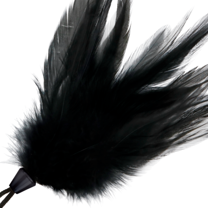 DARKNESS - PLUMA ESTIMULADORA NEGRO 17 CM - CandyHot - Foto 2