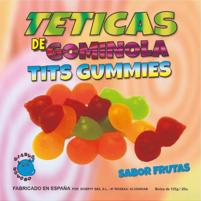 DIABLO GOLOSO - TETICAS DE GOMINOLA SURTIDAS BRILLO - CandyHot - Foto 1
