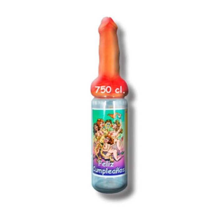 DIABLO PICANTE - BIBERÓN PENE CUMPLEAÑOS CARNE 750 ML - CandyHot - Foto 1