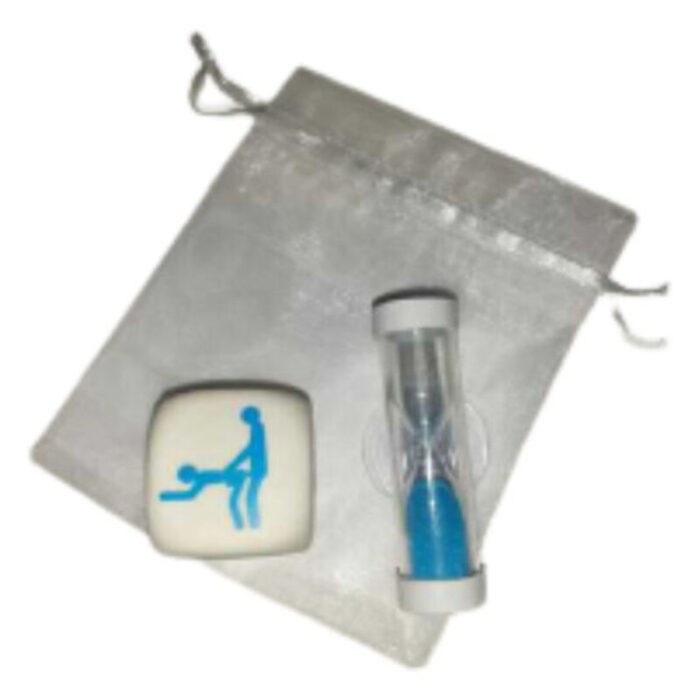 DIABLO PICANTE - DADO KAMASUTRA DE POSTURAS PARA CHICOS CON RELOJ DE ARENA - CandyHot - Foto 1