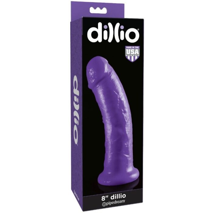 DILLIO - DILDO CON VENTOSA 20.32 CM LILA - CandyHot - Foto 1