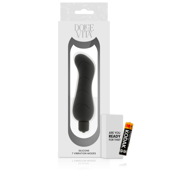 DOLCE VITA - G-SPOT VIBRADOR SILICONA NEGRO - CandyHot - Foto 5
