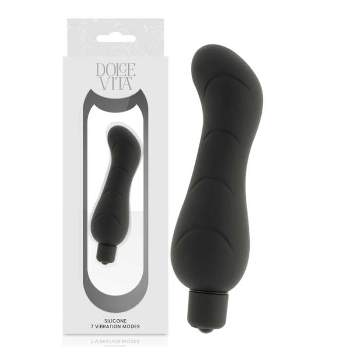 DOLCE VITA - G-SPOT VIBRADOR SILICONA NEGRO - CandyHot - Foto 1
