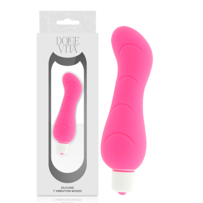 DOLCE VITA - G-SPOT VIBRADOR SILICONA ROSA - CandyHot - Foto 1
