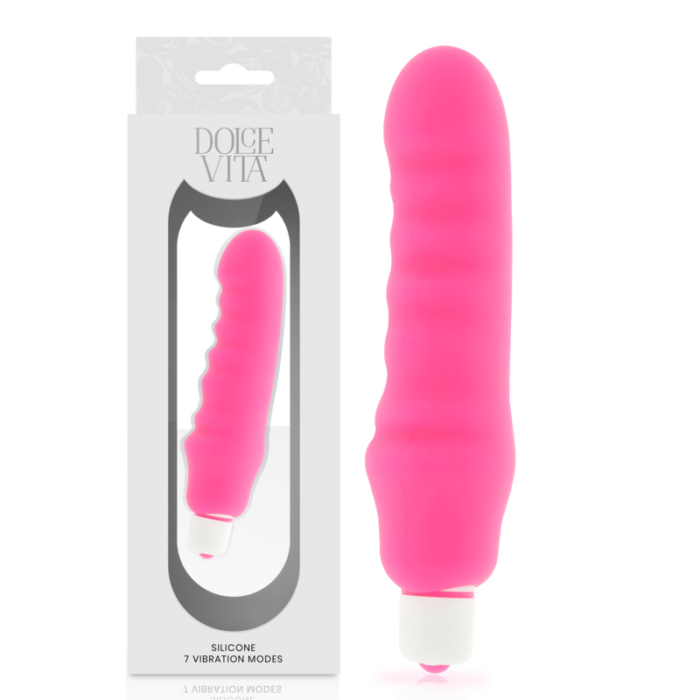 DOLCE VITA - GENIUS VIBRADOR SILICONA ROSA - CandyHot - Foto 1