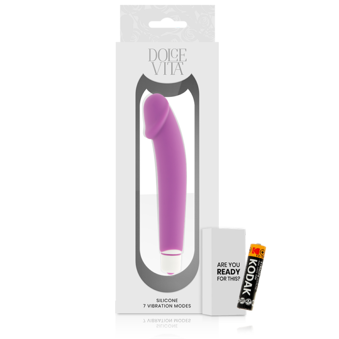 DOLCE VITA - REALISTIC VIBRADOR SILICONA LILA - CandyHot - Foto 5