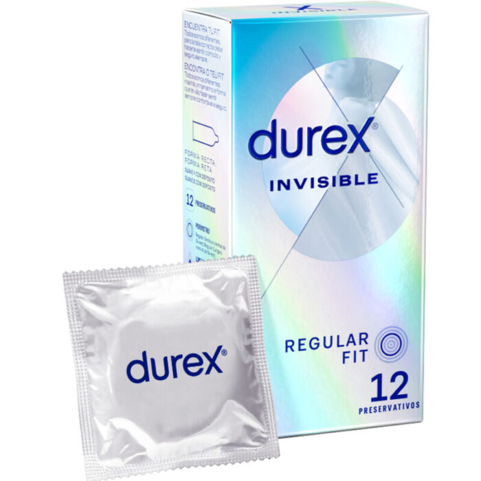 DUREX - INVISIBLE EXTRA FINO 12 UNIDADES - CandyHot - Foto 1
