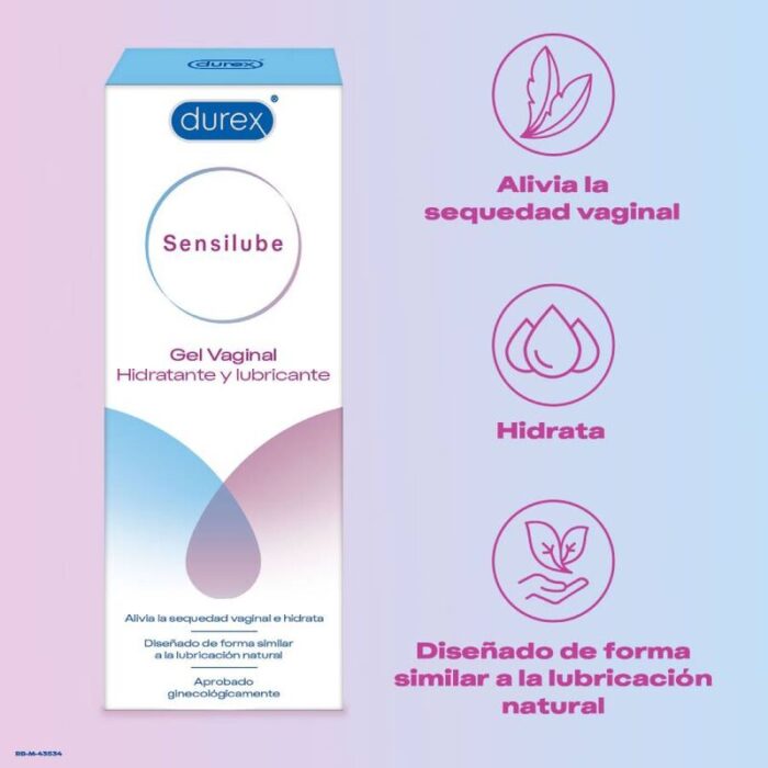 DUREX - SENSILUBE GEL HIDRATANTE Y LUBRICANTE 40 ML - CandyHot - Foto 2