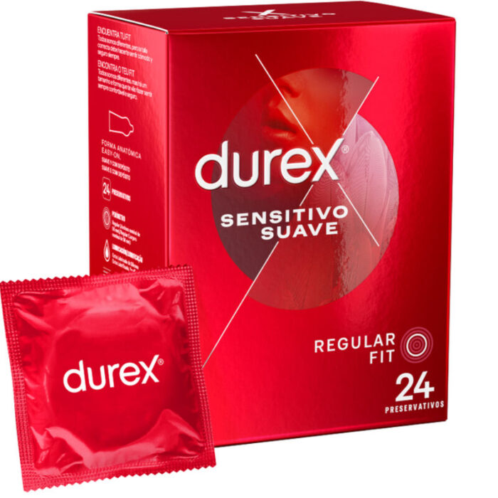 DUREX - SENSITIVO SUAVE 24 UNIDADES - CandyHot - Foto 1