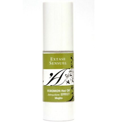 EXTASE SENSUAL - ACEITE MASAJE EFECTO CALOR CON FEROMONAS MOJITO 30 ML - CandyHot - Foto 2