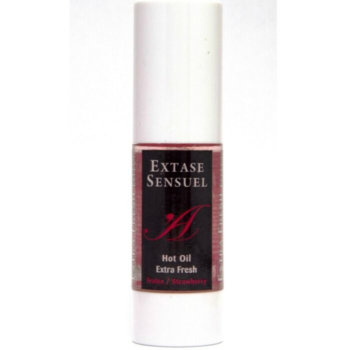 EXTASE SENSUAL - ACEITE MASAJE EFECTO EXTRA FRESH FRESA 30 ML - CandyHot - Foto 2