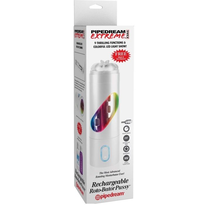 EXTREME TOYZ - ROTO BATOR USB MASTURBADOR MASCULINO VAGINA - CandyHot - Foto 6