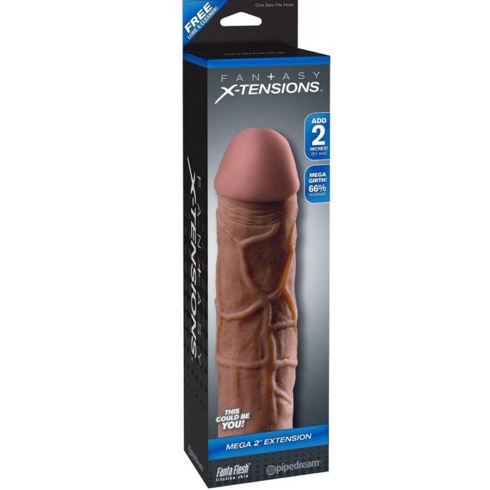 FANTASY X- TENSIONS - MEGA 2 EXTENSIÓN MARRÓN PARA EL PENE - CandyHot - Foto 1