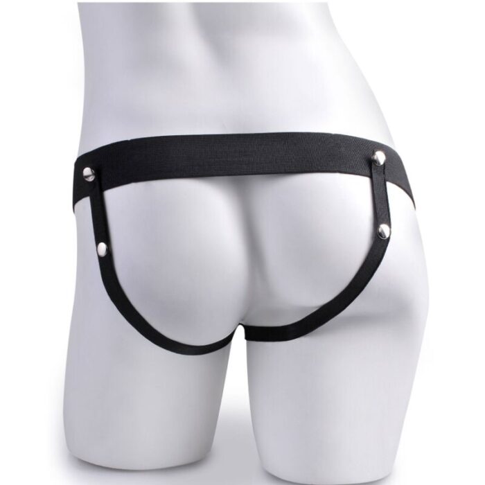 FETISH FANTASY SERIES - ARNÉS AJUSTABLE CONTROL REMOTO PENE REALÍSTICO CON TESTÍCULOS RECARGABLE Y VIBRADOR 15 CM - CandyHot - Foto 5