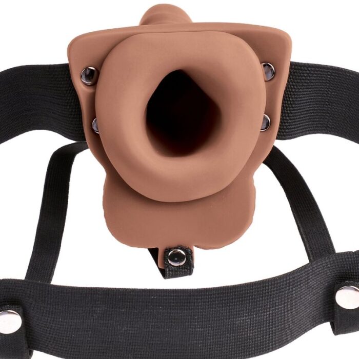 FETISH FANTASY SERIES - ARNÉS AJUSTABLE PENE REALÍSTICO CON TESTÍCULOS RECARGABLE Y VIBRADOR 15 CM - CandyHot - Foto 4