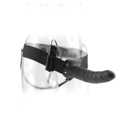 FETISH FANTASY SERIES - ARNÉS VIBRADOR HUECO 19 CM NEGRO - CandyHot - Foto 2