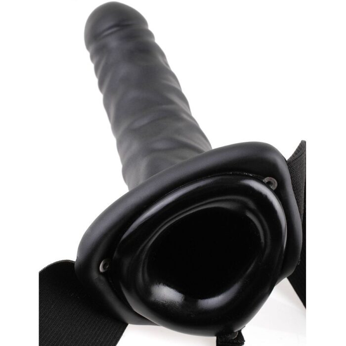 FETISH FANTASY SERIES - ARNÉS VIBRADOR HUECO 19 CM NEGRO - CandyHot - Foto 4