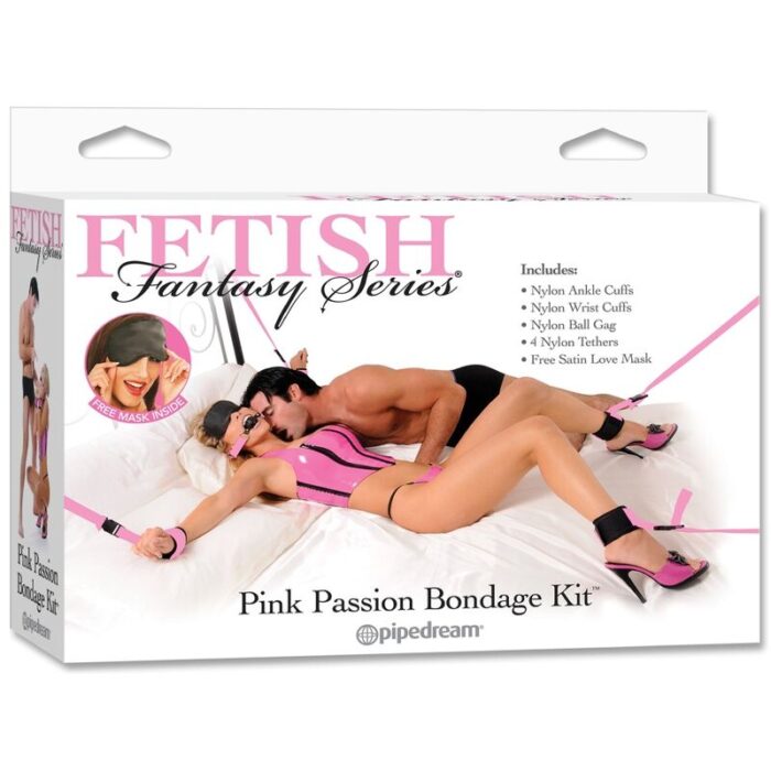 FETISH FANTASY SERIES - KIT BONDAGE ROSA - CandyHot - Foto 4