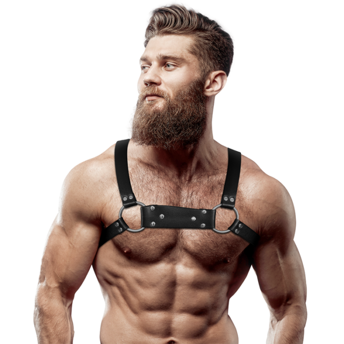 FETISH SUBMISSIVE ATTITUDE - ARNÉS BULLDOG ECOPIEL PECHO HOMBRE TALLA M/L - CandyHot - Foto 1