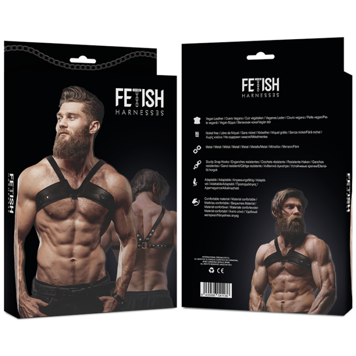 FETISH SUBMISSIVE ATTITUDE - ARNÉS ECOPIEL BRIGADE PECHO HOMBRE - CandyHot - Foto 2