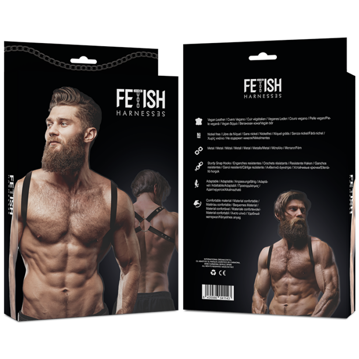 FETISH SUBMISSIVE ATTITUDE - ARNÉS ECOPIEL ESPALDA HOMBRE - CandyHot - Foto 2