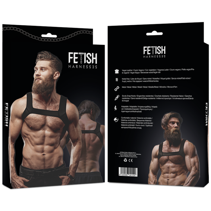 FETISH SUBMISSIVE ATTITUDE - ARNÉS NEOPRENO PECHO HOMBRE TALLA M - CandyHot - Foto 2