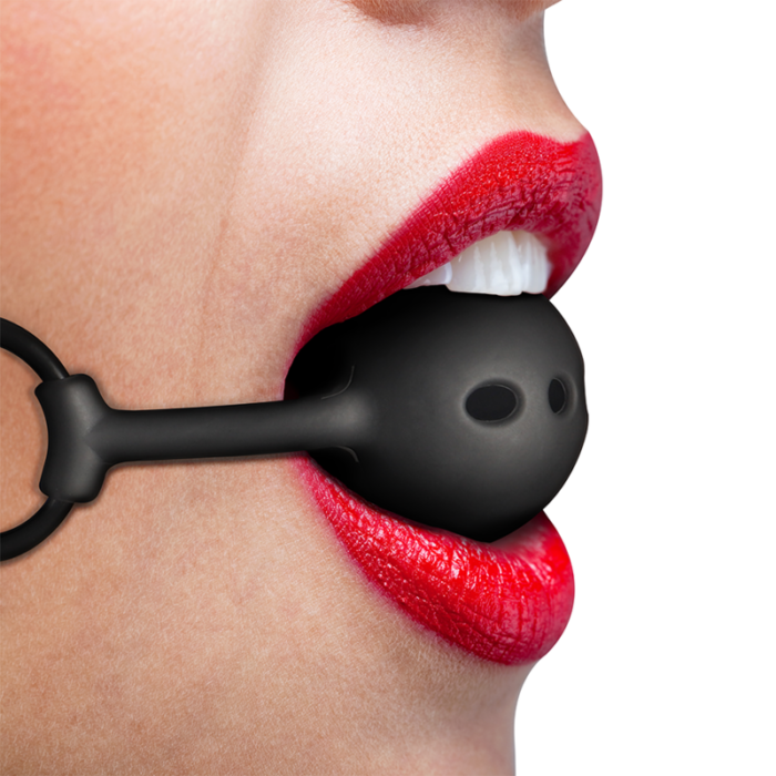 FETISH SUBMISSIVE BONDAGE - MORDAZA DE BOLA DE SILICONA TRANSPIRABLE - CandyHot - Foto 2