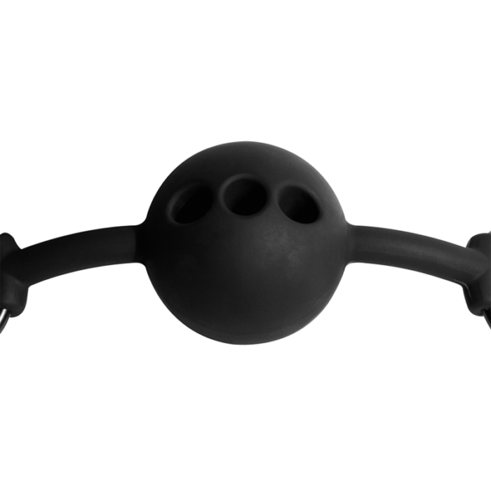 FETISH SUBMISSIVE BONDAGE - MORDAZA DE BOLA DE SILICONA TRANSPIRABLE - CandyHot - Foto 5