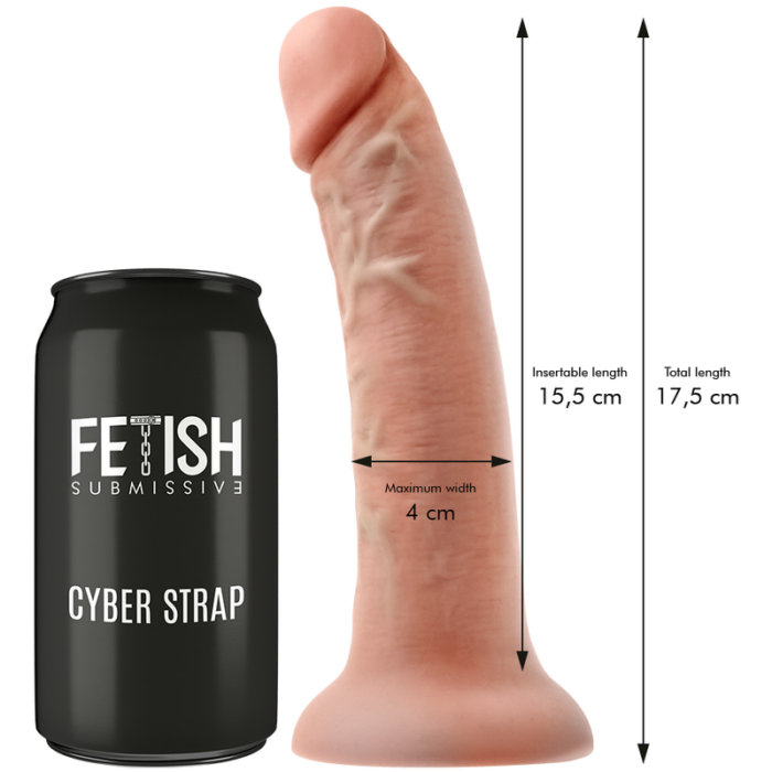 FETISH SUBMISSIVE CYBER STRAP - ARNÉS CON DILDO CONTROL REMOTO TECNOLOGÍA WATCHME S - CandyHot - Foto 4