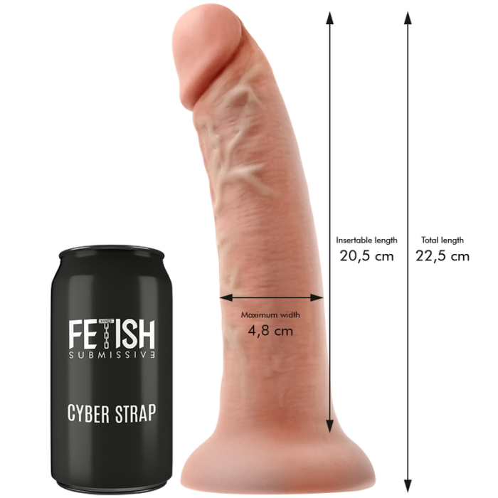 FETISH SUBMISSIVE CYBER STRAP - ARNÉS CON DILDO Y BALA CONTROL REMOTO TECNOLOGÍA WATCHME L - CandyHot - Foto 5