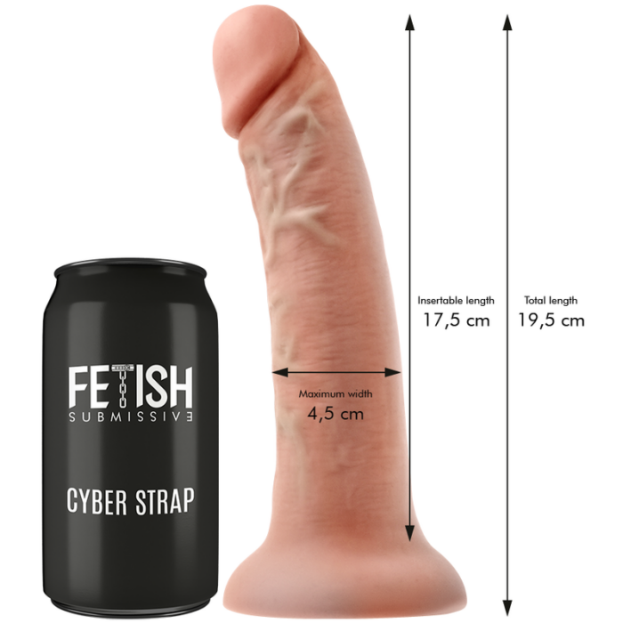 FETISH SUBMISSIVE CYBER STRAP - ARNÉS CON DILDO Y BALA CONTROL REMOTO TECNOLOGÍA WATCHME M - CandyHot - Foto 4
