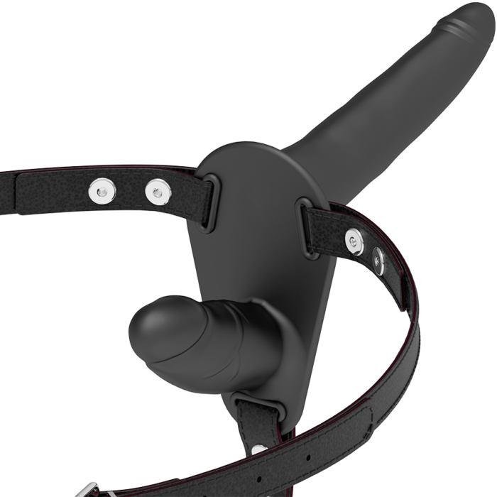 FETISH SUBMISSIVE HARNESS - DOBLE PENETRACIÓN NEGRO - CandyHot - Foto 1