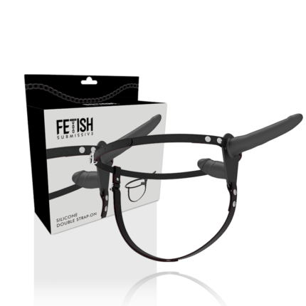 FETISH SUBMISSIVE HARNESS - DOBLE PENETRACIÓN NEGRO - CandyHot - Foto 2