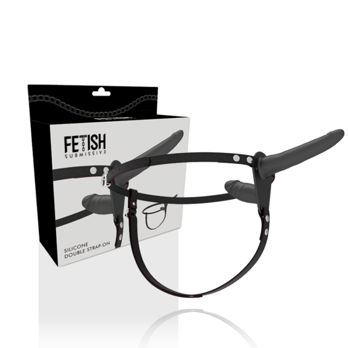 FETISH SUBMISSIVE HARNESS - DOBLE PENETRACIÓN NEGRO - CandyHot - Foto 2