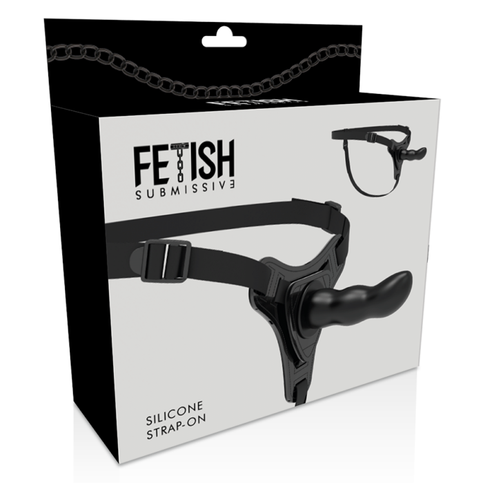FETISH SUBMISSIVE HARNESS - SILICONA NEGRO G-SPOT 16 CM - CandyHot - Foto 5