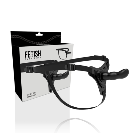 FETISH SUBMISSIVE HARNESS - SILICONA NEGRO G-SPOT 16 CM - CandyHot - Foto 2