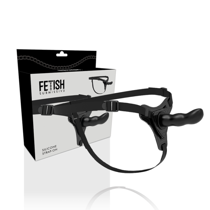 FETISH SUBMISSIVE HARNESS - SILICONA NEGRO G-SPOT 16 CM - CandyHot - Foto 2
