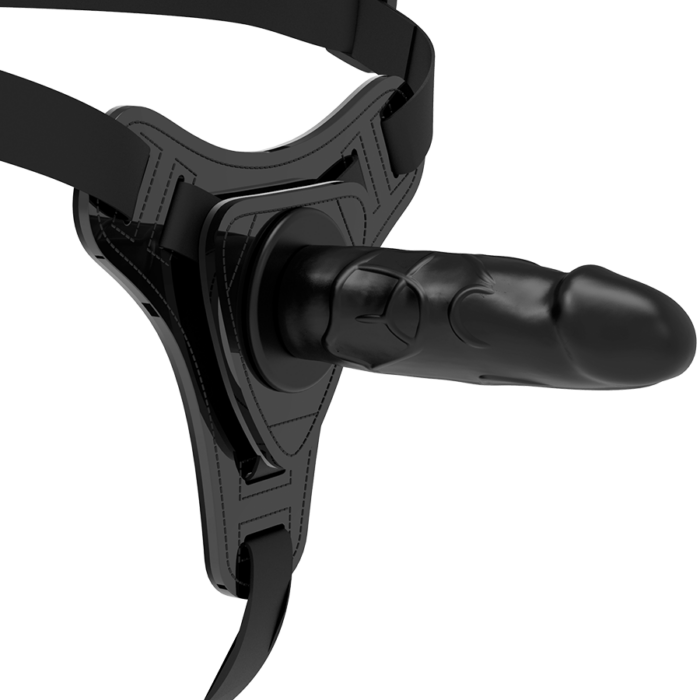 FETISH SUBMISSIVE HARNESS - SILICONA NEGRO REALISTIC 15 CM - CandyHot - Foto 1