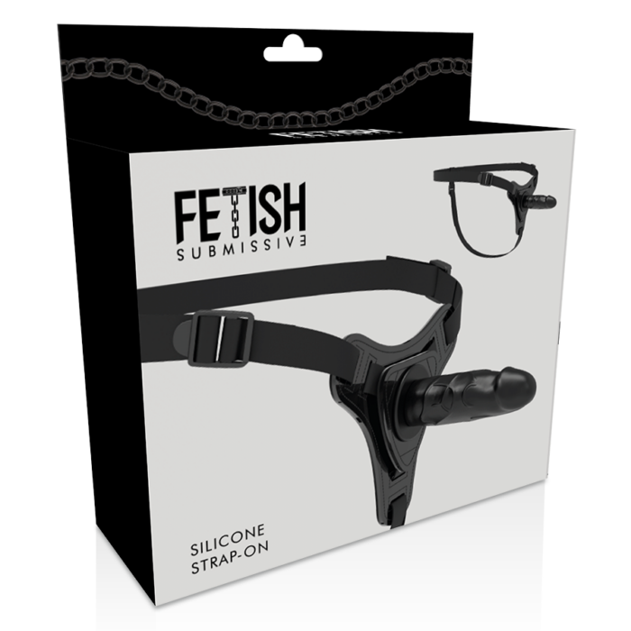 FETISH SUBMISSIVE HARNESS - SILICONA NEGRO REALISTIC 15 CM - CandyHot - Foto 5