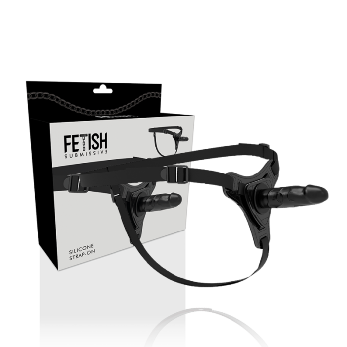 FETISH SUBMISSIVE HARNESS - SILICONA NEGRO REALISTIC 15 CM - CandyHot - Foto 2
