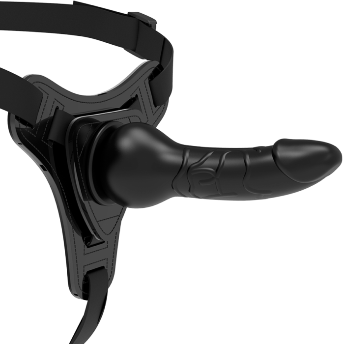 FETISH SUBMISSIVE HARNESS - SILICONA NEGRO REALISTIC 16 CM - CandyHot - Foto 1