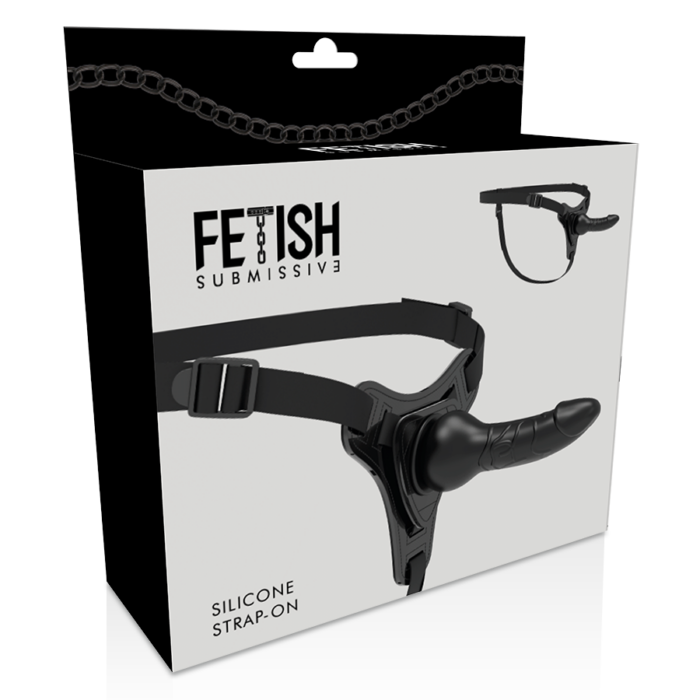 FETISH SUBMISSIVE HARNESS - SILICONA NEGRO REALISTIC 16 CM - CandyHot - Foto 5