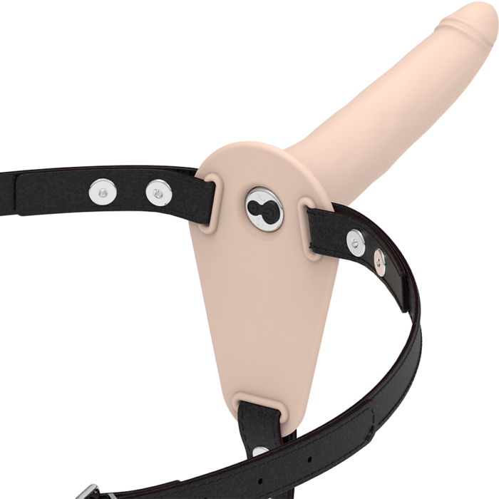 FETISH SUBMISSIVE HARNESS - VIBRADOR SILICONA FLESH 15 CM - CandyHot - Foto 1